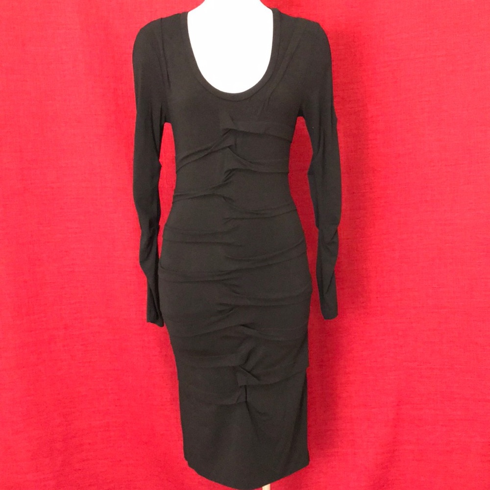 Nicole Miller Ruched Stretch Dress Petite BE0568